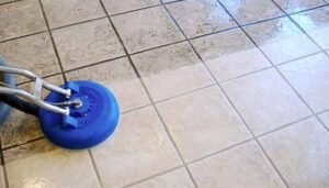 Tile floor cleaning